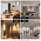 LED Recessed Downlight 5W 9W 12W 15W 18W Epistar DC12V DC24V AC110V 120° 4 Pack