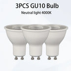 GU10 LED Track Spotlight Surface-Mounted Ceiling Lamp AC 90-260V 10-15m² Kitchen Dining
