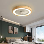 Nordic Wood LED Ceiling Fan 50cm 72W 6-Speed 3-CCT App Remote AC 110-220V 4.2kg