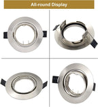 Recessed Ceiling Downlight Housing Frame 50mm Cutout for GU10 GU5.3 MR16 Spotlight Bulbs