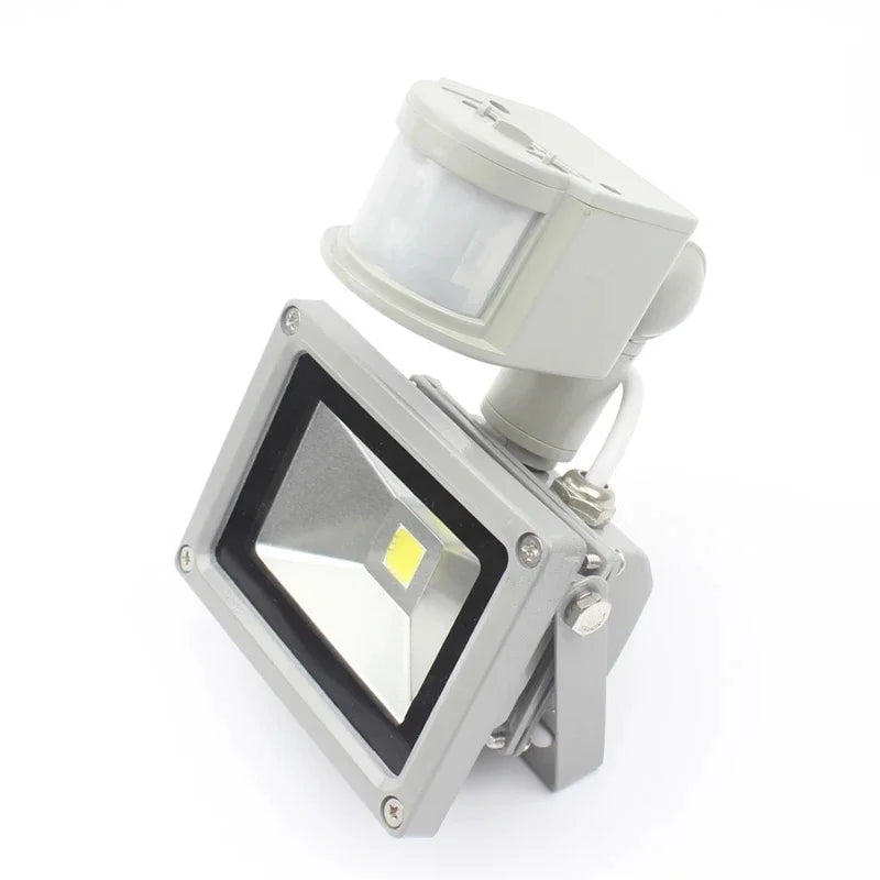 IP55 PIR Motion Sensor LED Flood Light 10W DC 12V 800lm 120 Degree CRI 80 Aluminum Warm White Cool White Adjustable Sensitivity Timer