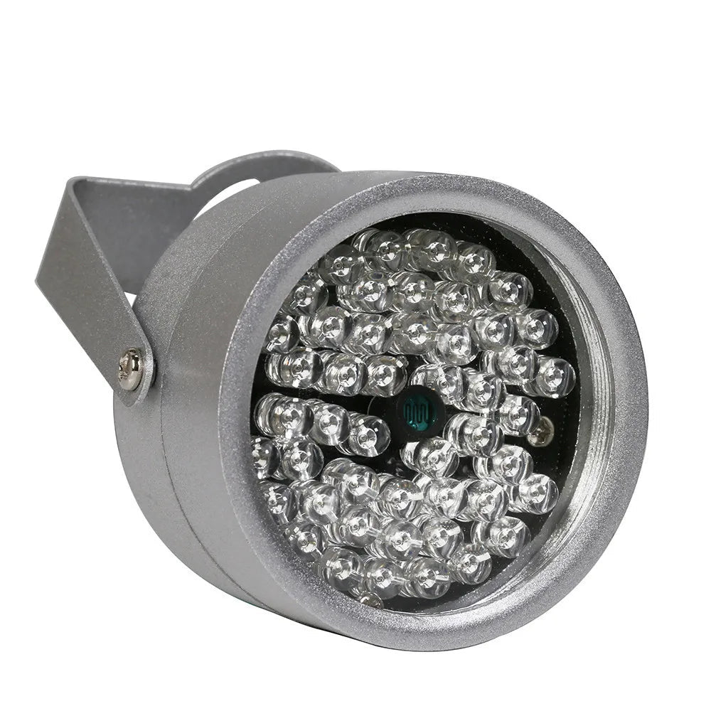 48-LED 850nm IR Infrared Illuminator CCTV Night Vision 20m Auto Sensor DC 12V Aluminum