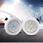 LED Recessed Downlight 6W 9W 12W 15W 21W Epistar 45 Degree Dimmable Aluminum IP20 AC 85-265V Warm White Natural White Cool White Silver