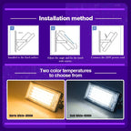 LED Flood Light 50W 100W SMD2835 CRI 85+ 180° IP65 AC 110-240V Warm Cool White