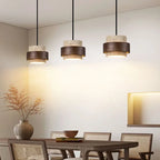 Modern Minimalist Natural Stone E26 E27 Pendant Lamp White Gray Through-Carved AC 90-260V