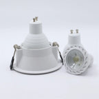 GU10 MR16 Recessed Spotlight Frame Holder D88mm 75mm Cutout 4 Color Combos CE RoHS