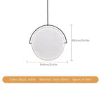 Nordic Fabric Pendant Light Creative Art Dining Table Restaurant Iron Polished Chrome 90-260V