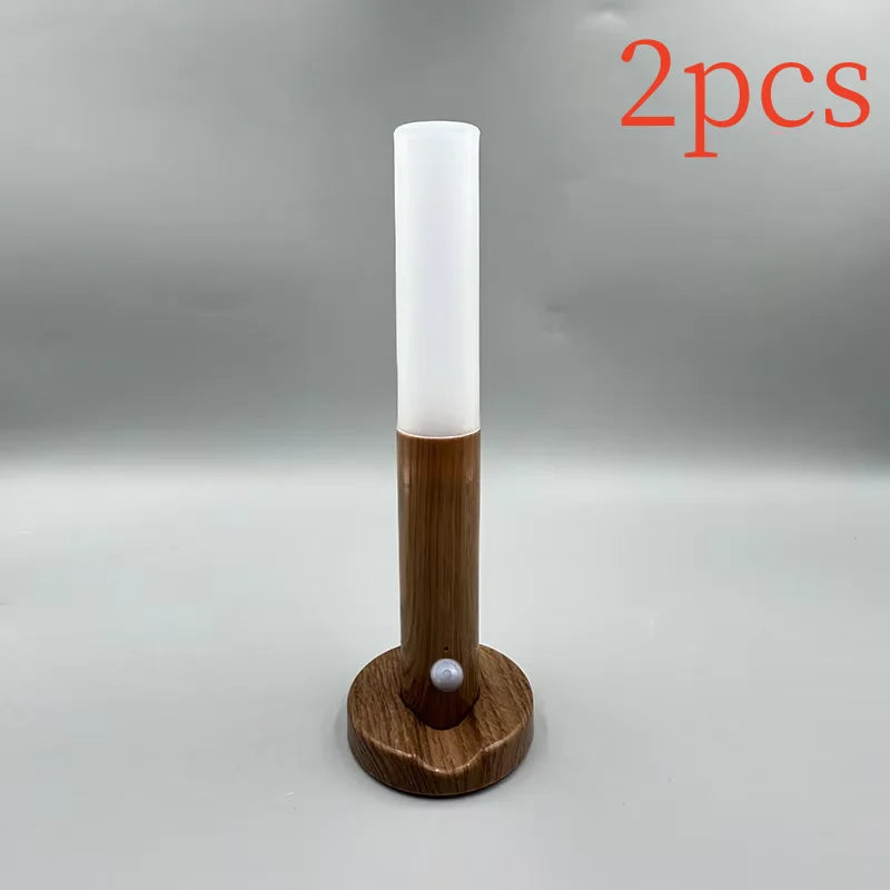 USB Rechargeable Motion Sensor LED Night Light Magnetic Mount Wardrobe Cabinet Lamp