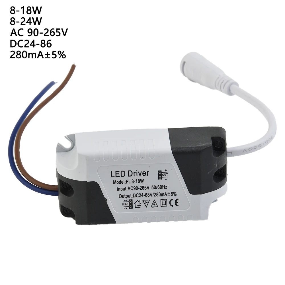 Non-Isolated LED Driver 280mA 8-18W 8-24W AC 90-265V DC 24-86V Ceiling Lamp Floodlight