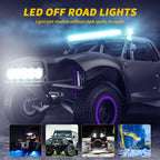48W LED Work Light Bar Combo Beam 6500K IP65 DC 12-24V Stainless Bracket Offroad ATV Truck