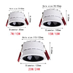 Dimmable COB LED Recessed Ceiling Downlight 7W 10W 12W 15W 18W 25W Anti-Glare