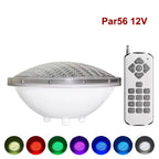 PAR56 LED Swimming Pool Underwater Light 18W 25W 35W 45W IP68 AC 12V RGB Remote