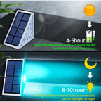 Solar LED Step Stair Light IP67 13 LEDs 80lm Warm White Auto Dusk Sensor ABS Lens Outdoor