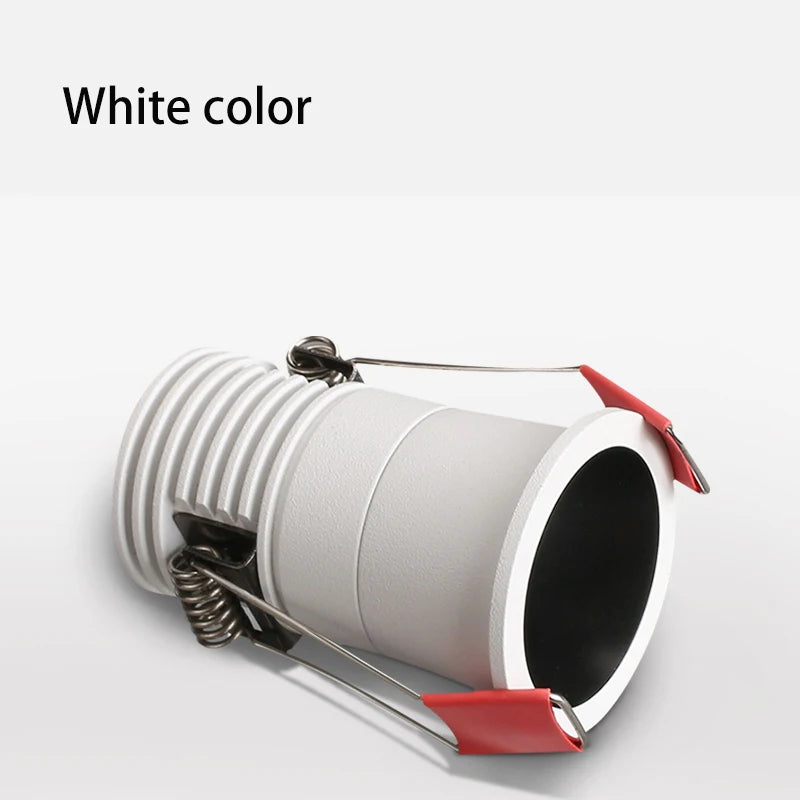 LED Mini Recessed Downlight Spotlight 3W 5W 7W 10W 12W 18W Aluminum AC 85-265V Warm White Natural White Cool White White Black Rose Gold 50000 Hours