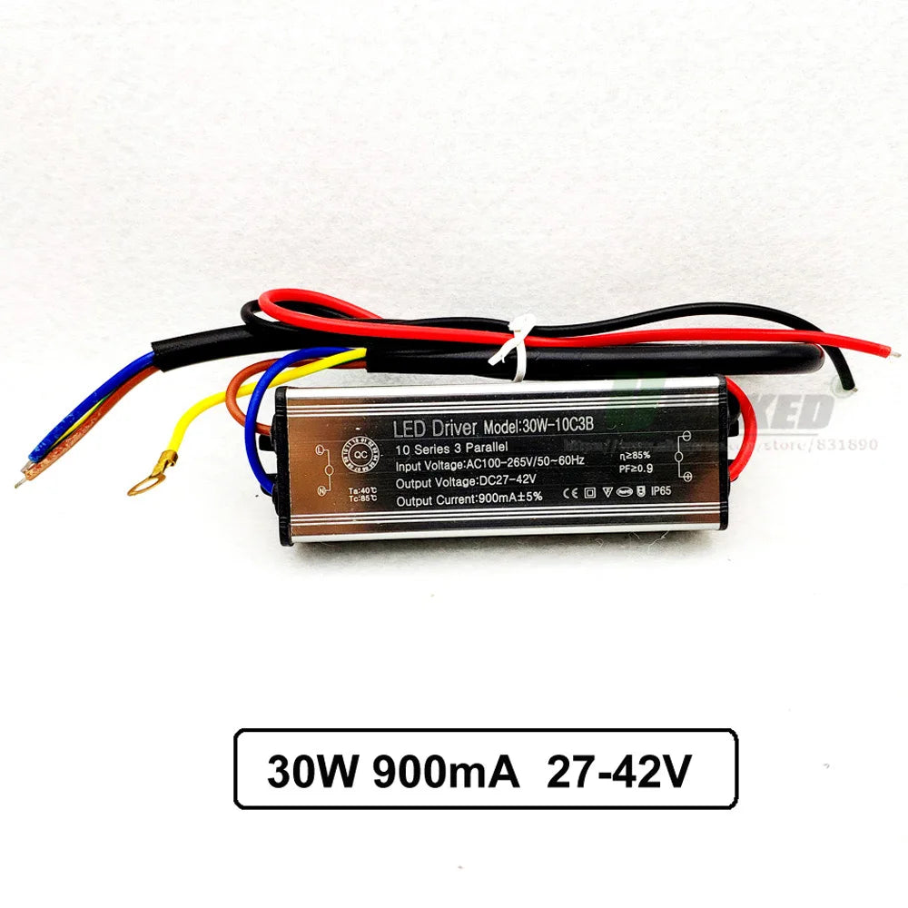 IP65 Waterproof LED Driver 10W 20W 30W 50W 60W 70W 80W 100W AC 85-265V DC 6-175V Floodlight