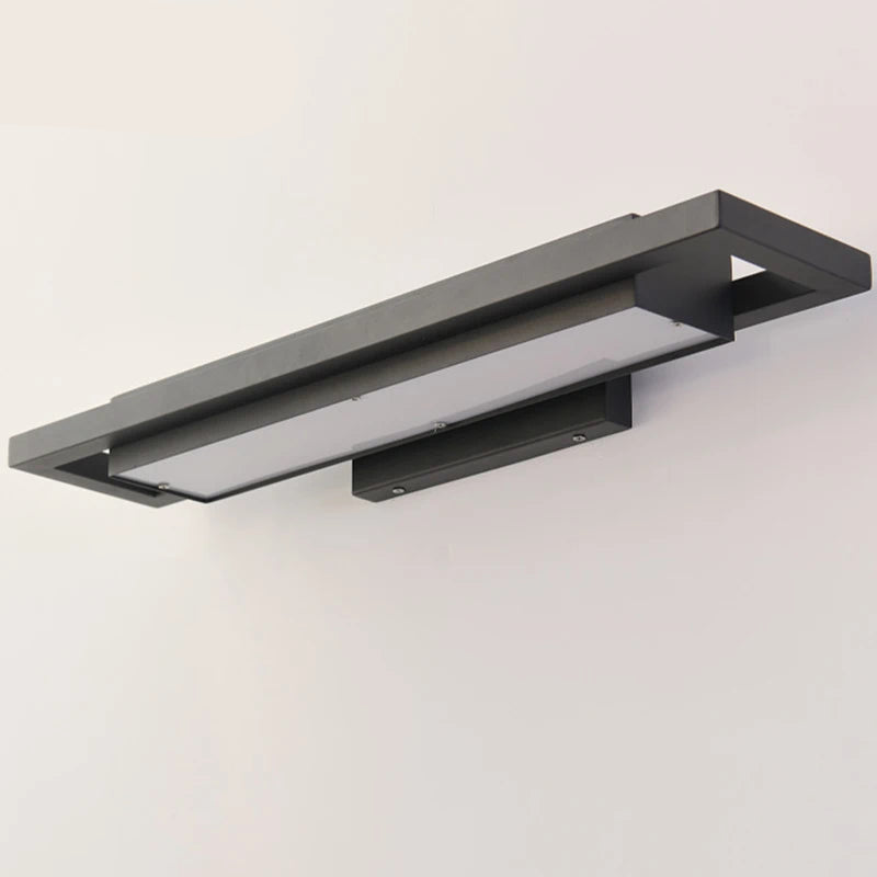 IP65 LED Outdoor Wall Lamp 15W 24W Black Aluminum Acrylic Baked Finish AC 110-240V Porch Doorway Corridor Balcony Garden Sconce