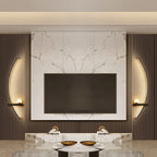 Modern C-Line LED Wall Sconce 12-20W Dimmable Remote CCT 3000-6000K Black Gold AC 90-260V