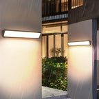 IP65 LED Outdoor Wall Lamp Linear Strip Aluminum Acrylic 30cm to 150cm Warm White Neutral White Cool White AC 110-260V Black White