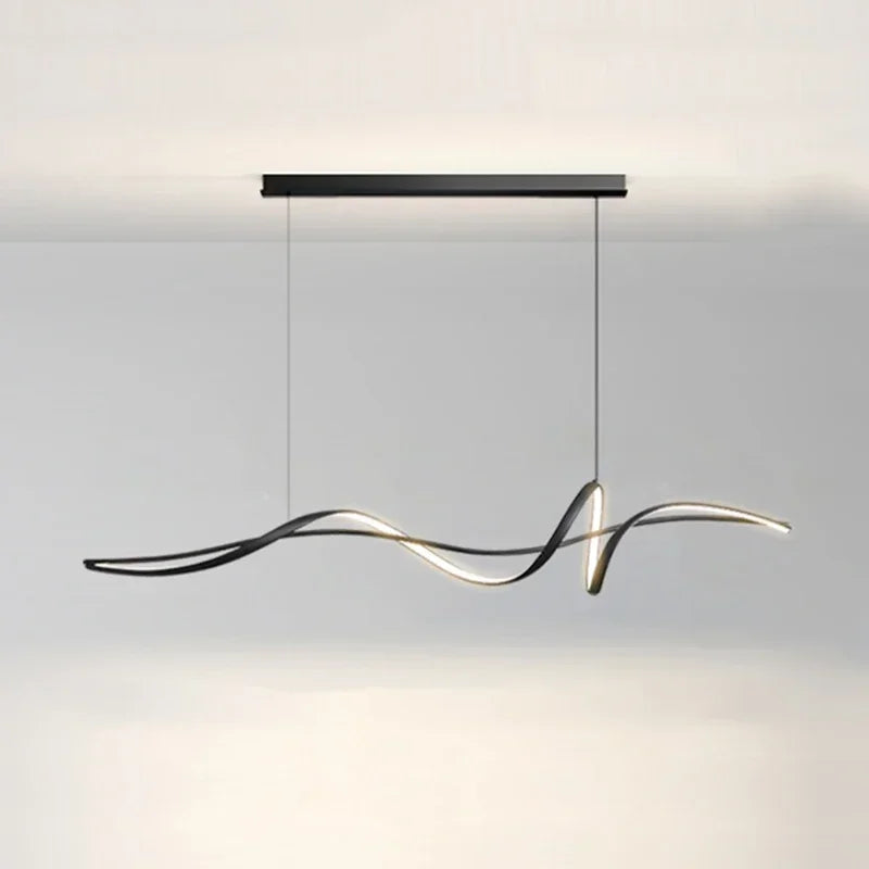 Modern Minimalist Dimmable LED Pendant Light 30W 35W Iron Acrylic White Black AC 90-265V