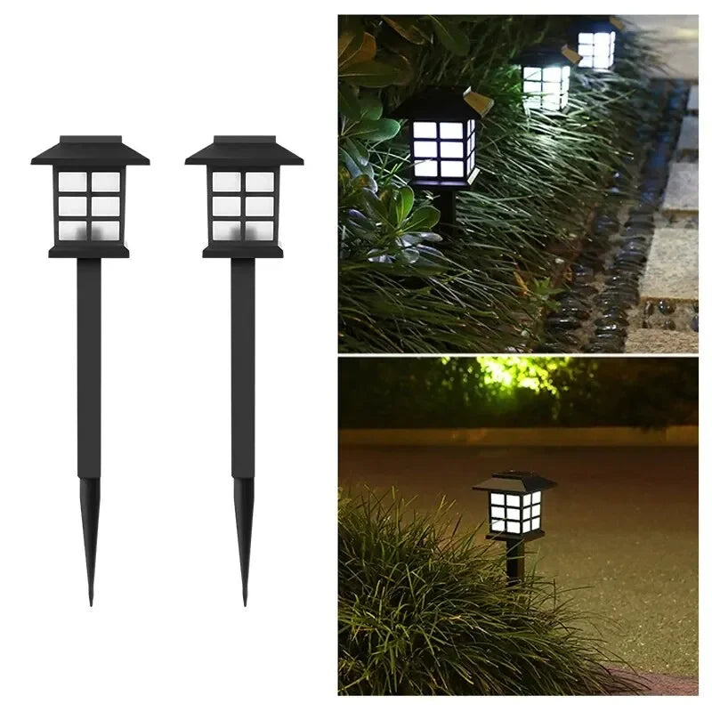 Solar Pathway Lights Outdoor Waterproof IP65 Garden Landscape Lighting 2 Pack