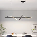 Modern Linear LED Pendant Chandelier 40W 60W 75W 120-160cm Black White Gold AC 110-265V