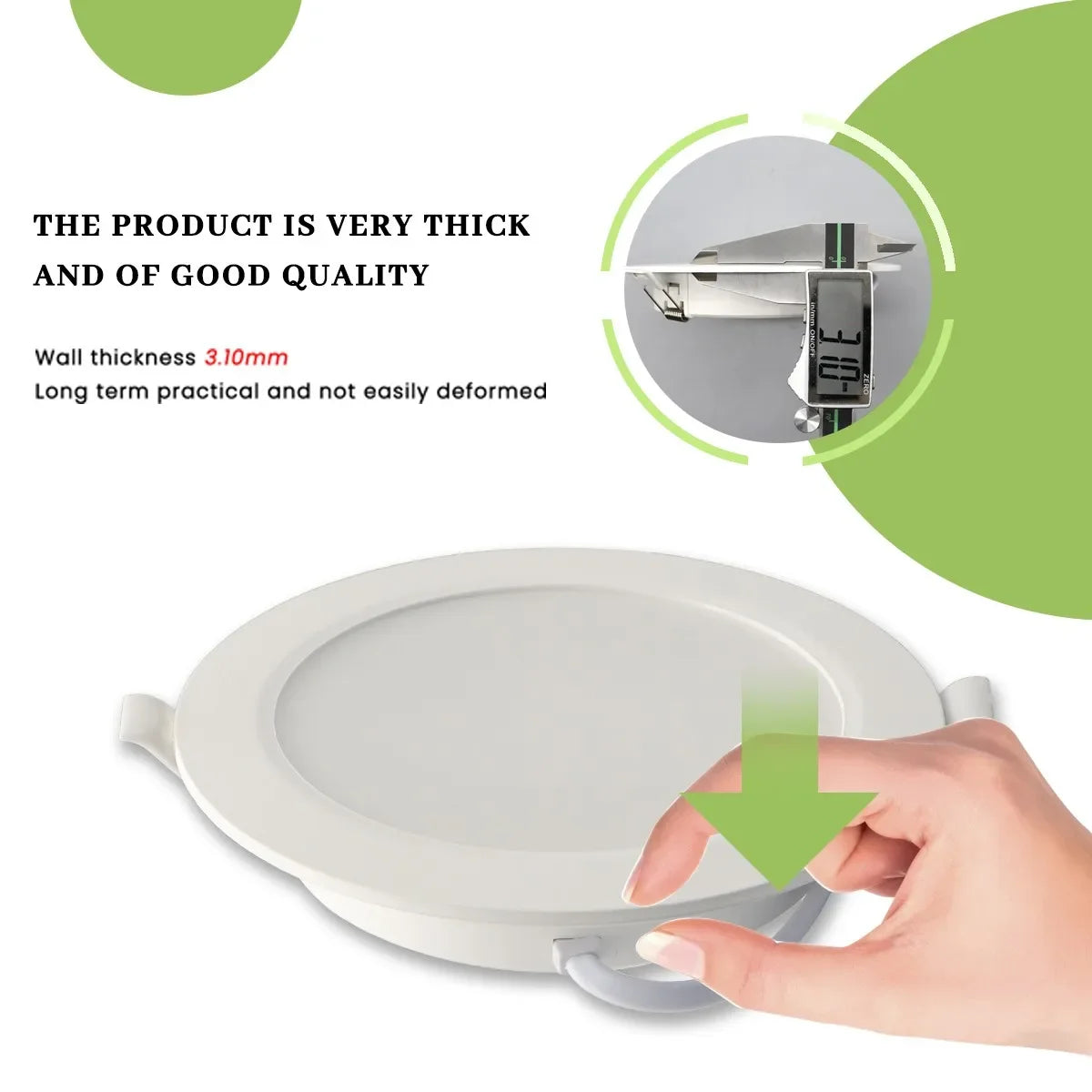 2-Pack LED Recessed Downlight 6W-24W 3-CCT AC 100-240V Ceiling Spot Warm Natural Cool White