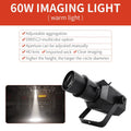 80W COB LED Stage Follow Spot Light DMX512 Voice Control Standalone AC 110-220V 30x12x12cm