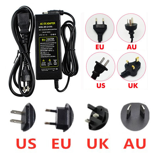 AC 100-240V to DC 5V 12V 24V Switching Power Supply 1A-10A Max 120W LED Strip Adapter CE