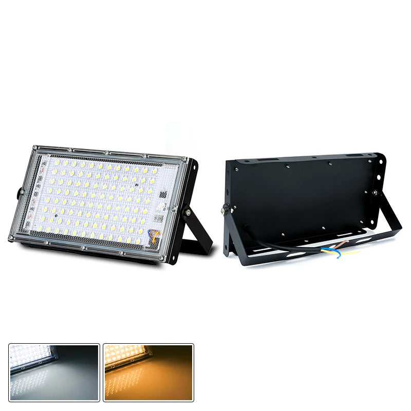 LED Flood Light 50W 100W SMD2835 CRI 85+ 180° IP65 AC 110-240V Warm Cool White
