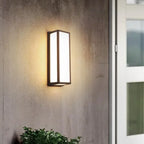 IP65 LED Outdoor Wall Lamp 18W 30W 50W Warm White Iron Motion Sensor AC 110-240V Porch Balcony Garden Security Wall Light