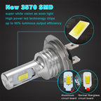 H4 H7 H8 H9 H11 9005 9006 LED Headlight Bulb 3570 CSP 20000lm 80W IP68 DC 12-24V 2-Pack