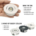 Mini LED Recessed Spot Downlight 1W 3W COB Dimmable Cabinet Hallway Stair Lighting