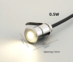 Mini IP68 LED Underwater Spotlight Stainless Steel DC 12-24V RGB 7-Color Auto Pool Garden