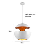 Modern Nordic Pendant Light E26 E27 Aluminum Chandelier D25cm D35cm Living Dining Room