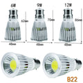 DC 12V 24V Dimmable LED Spotlight Bulb GU10 MR16 E27 6W 9W 12W Epistar 60 Degree 10 Pack