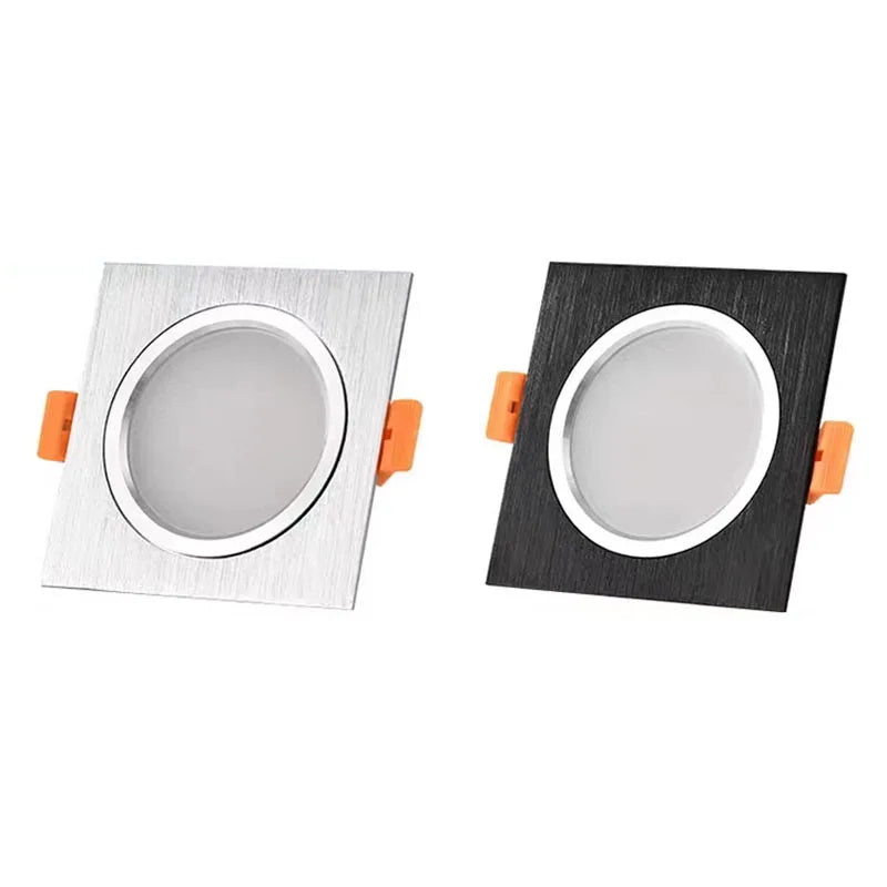 Dimmable Square LED Recessed Downlight 3W 5W 7W 9W 12W 15W CRI 85+ 120° AC 110-220V