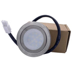 DC 12V LED Range Hood Replacement Bulb 1.5W 200lm 120 Degree CRI 80 Stainless Steel Frosted Glass 60mm Cutout 2 Pack