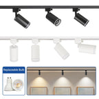 GU10 LED Track Spotlight Surface-Mounted Ceiling Lamp AC 90-260V 10-15m² Kitchen Dining