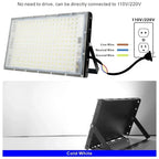 LED Flood Light 50W 100W 150W 200W SMD2835 IP65 CRI 85+ 180° AC 110-220V 4500-18000lm