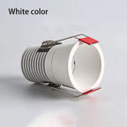 LED Mini Recessed Downlight Spotlight 3W 5W 7W 10W 12W 18W Aluminum AC 85-265V Warm White Natural White Cool White White Black Rose Gold 50000 Hours