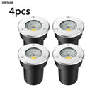 4-Pack IP66 LED Underground Buried Light 5W 10W 15W AC 85-265V DC 12V CRI 80+ Garden Path