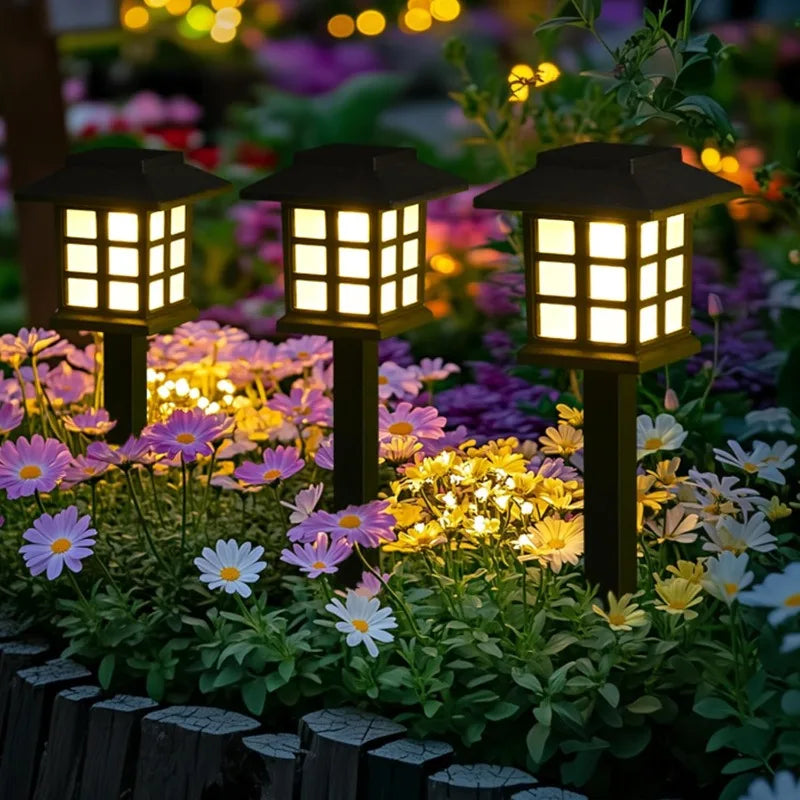 Solar Pathway Lights Outdoor Waterproof IP65 Garden Landscape Lighting 2 Pack