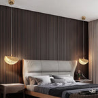 Nordic LED Pendant Light Acrylic Iron Plated Single Cord Ceiling Lamp 90-260V