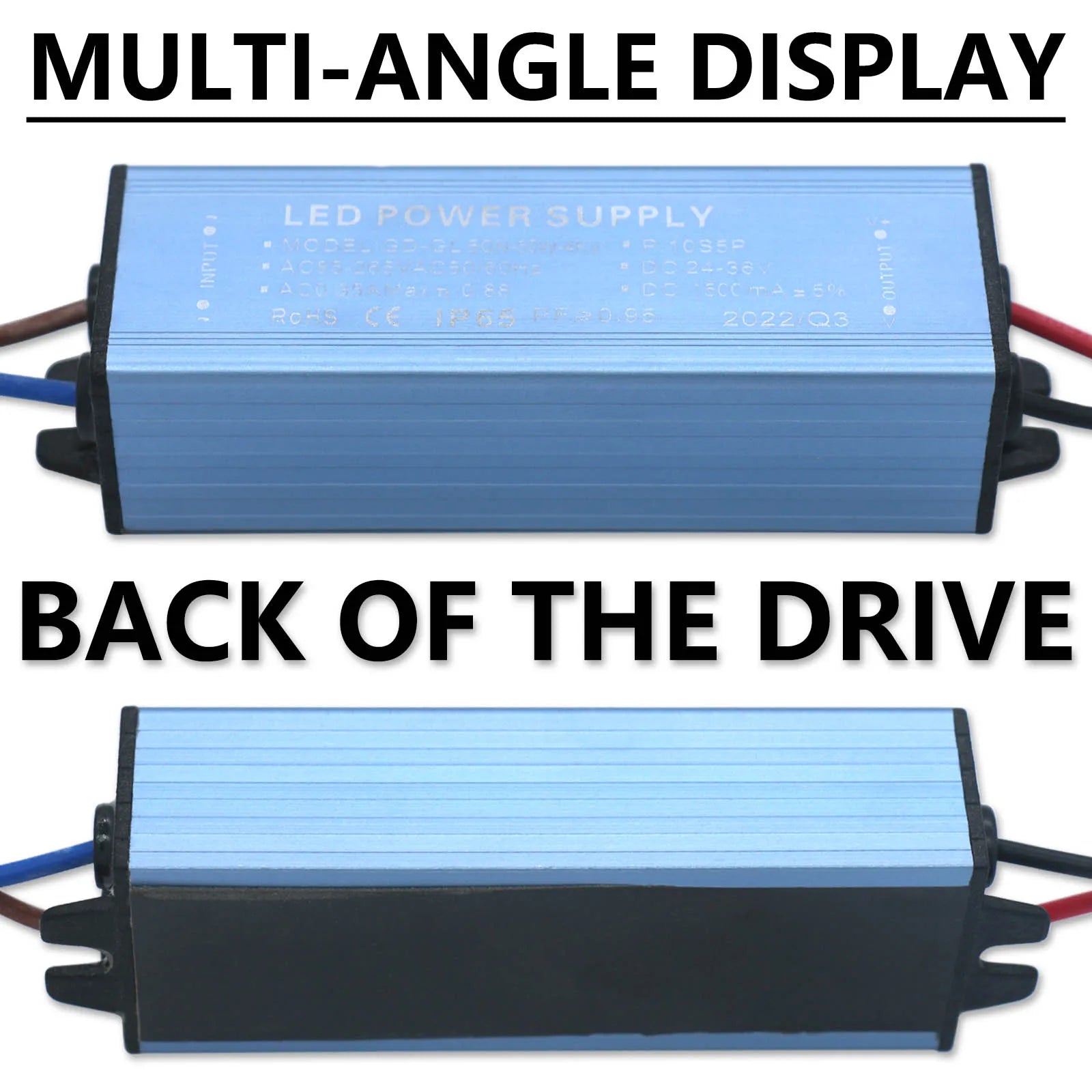 50W IP65 Waterproof LED Driver AC 85-265V to DC 24-36V 1500mA Constant Current Floodlight