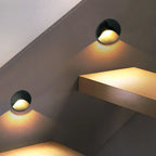 3W IP65 Recessed LED Stair Step Wall Lamp 85mm AC 100-240V White Black Gray Warm Cool White