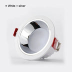 Recessed Anti-Glare LED Downlight 5W 7W 9W 12W 15W 18W 24W 30W Aluminum Dimmable CRI 90 IP42 AC 85-265V Ceiling Spot Driver Included