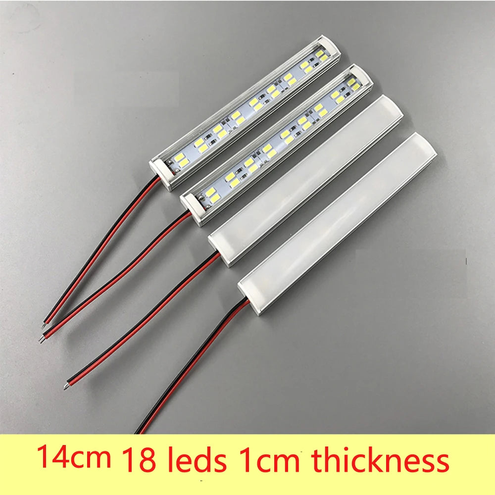 2-Pack SMD5730 LED Bar Tube 3W 5W 9cm 12cm DC 12V Warm White Cool White RGB Dimmable