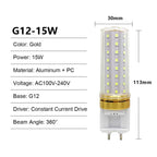 G12 LED Corn Bulb 10W 15W 20W Epistar SMD2835 360° Warm Natural Cool White AC 100-240V PC