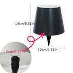 USB Rechargeable Bottle Table Lamp Touch Control 3 Color Temperatures Stepless Dimming ABS 5V Bar Wine Bottle Desk Night Light
