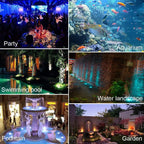 RGB LED Underwater Light 36 LEDs 4.8W IP68 7cm Suction Cup AC 100-240V Aquarium Pool Pond